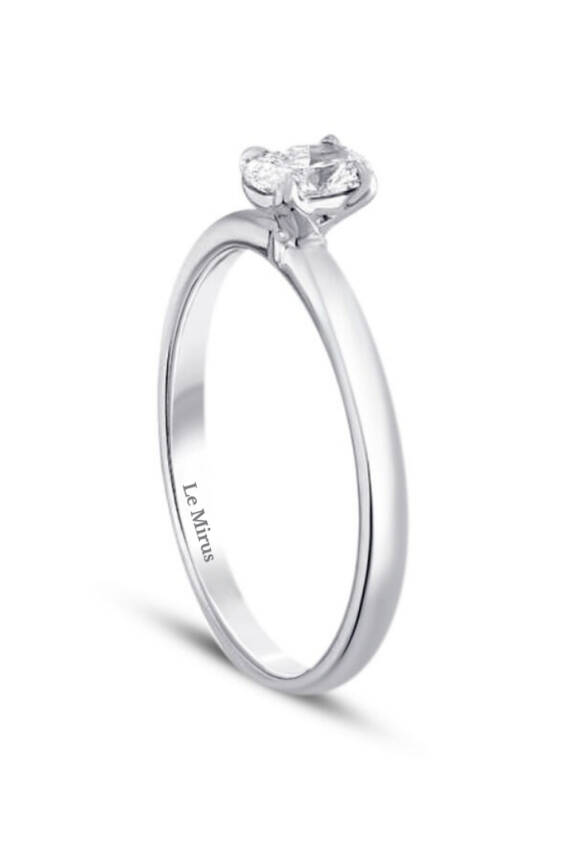 0.20 Karat Pırlanta Oval Tektaş Yüzük - 2