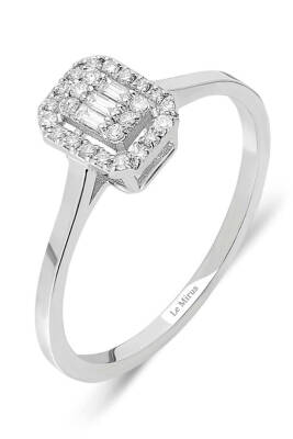 0.20 Karat Baget Pırlanta Yüzük