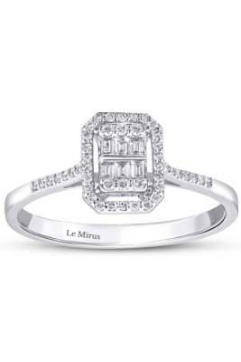 0.22 Karat Pırlanta Baget Yüzük