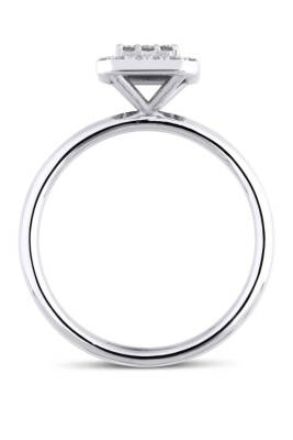 0.31 Karat Pırlanta Baget Yüzük - 2