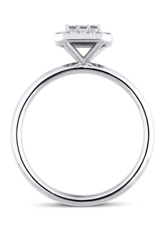 0.31 Karat Pırlanta Baget Yüzük - 2