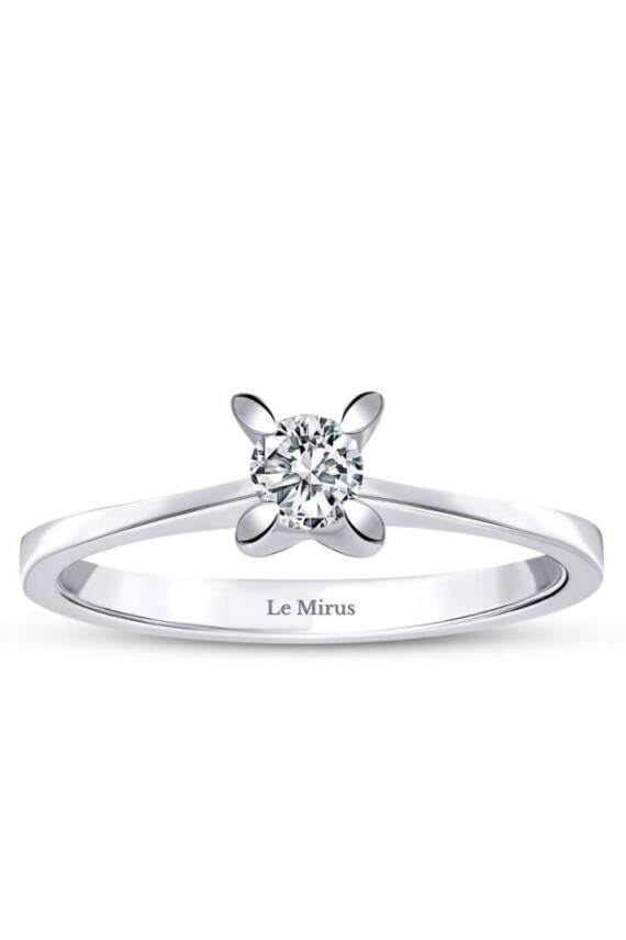 0.80 Karat Pırlanta Tektaş Yüzük - 1